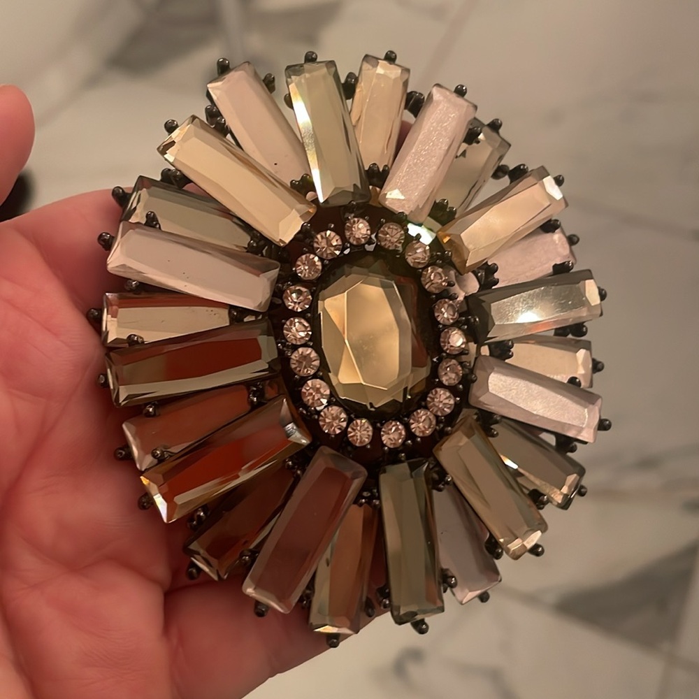 oversized vintage style brooch